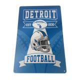 Detroit Football Est 1930 Metal Sign