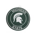 Michigan State Spartans Circular Metal Wall Sign