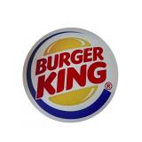 Burger King Circular Metal Logo Sign