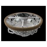 HFALGR BBF3006 Beaded Cage Ceiling Fan, 22'