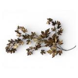 Curtis Jere Style Brutalist Copper Maple Leaf Wall