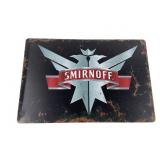 Smirnoff Metal Advertising Sign