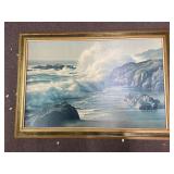 James Fetherolf vintage print on board Wedgefield