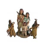 Native American Style Family and Warrior Figures