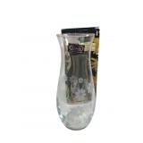 Pasabahce Silhouette Hand-Cut Crystal Floral Vase