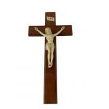 Wood and Resin Crucifix Wall Hanging