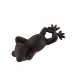 Cast Iron Reclining Frog Figurine