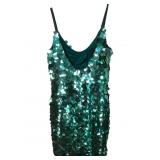 Nite Line Silk Sequin Mini Dress, Size 8