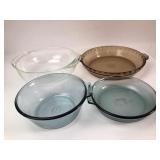 Pyrex Glass Bakeware and Flameware Set, 4 Pcs.