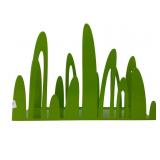 Boon Green Grass Wall Mounted Metal Bookshelf