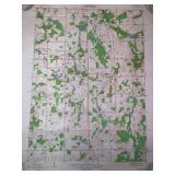 1943 USGS Metamora, Michigan Topographic Map