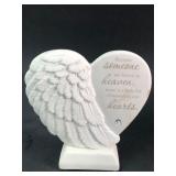 Teleflora Gift Porcelain Angel Wing Heart Figurine