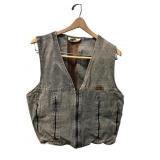 Cotler Acid Wash Denim and Suede Vest