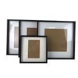 Threshold Black Square Photo Frame Set