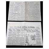 New York Tribune Newspaper Lot, 1917 and 1922