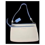 Coach Double Zip Wristlet in Pebble Leather
