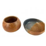 Studio Pottery Stoneware Bowl and Vessel Set