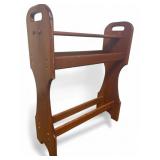 VTG Pine Wood Quilt Rack