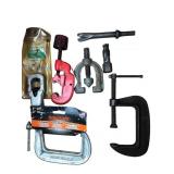 S-K Nut Splitter, Adjustable C-Clamps, and Tools