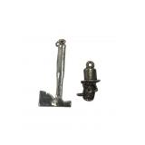 Sterling Silver Axe and Skull with Top Hat Charms