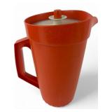 Tupperware Orange Plastic 2-Quart Pitcher