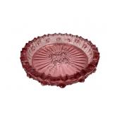 Fenton Cabbage Rose Pink Pressed Glass Bowl