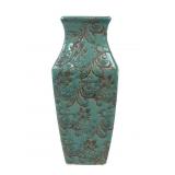Ross Decorative Floral Relief Ceramic Vase