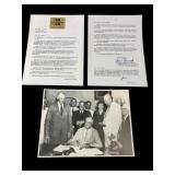 James Roosevelt Signed Social Security Letter & Ph