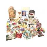 Assorted Victorian Style Die-Cut Paper Ephemera