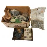 Vintage Mineral and Fossil Specimen Collection