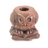 Resin Owl Figurine Candle Holder