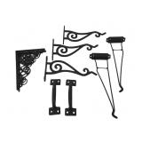 Assorted Cast Iron and Metal Hardware Group