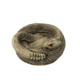 Rattlesnake Coiled Figural Ashtray or Trinket Dish
