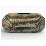 William K Turner Signed Raku Pottery Vase