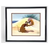 Walt Disney Pluto Sericel Artwork Framed