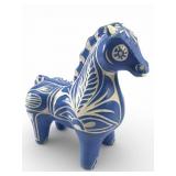 Vtg Pablo Zabal Handmade Blue Zoo Ceramic Horse