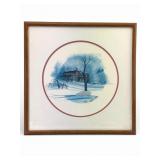 P Buckley Moss Framed Print 16.5 X 16.5