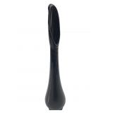 MCM Black Amethyst Glass Swung Vase