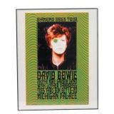 Carl Lundgren David Bowie 1974 Concert Poster
