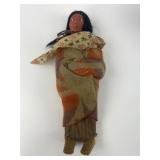 Skookum Doll With Blanket & Fabric Clothing