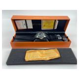 Stuhrling Original Green Bezel Dive Watch