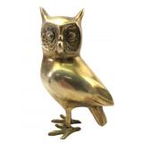 Vintage Brass Owl Figurine