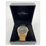 Lucien Piccard Gold-Tone Watch With Box