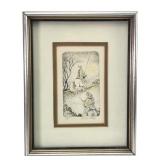 Susan May Don Quixote and Sancho Panza Etching