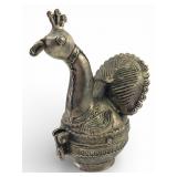 Vtg Peacock Tobacco Container