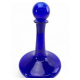 Bristol Cobalt Blue Glass Decanter with Stopper