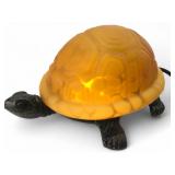 Tiffany Style Turtle Accent Lamp with Satin Glass
