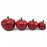 VTG 1950s West Bend Aluminum Apple Canister Set