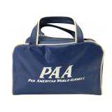Pan Am PAA Miniature Blue Vinyl Flight Bag