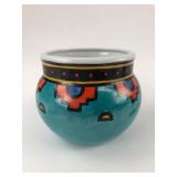 Fine Porcelain Hand-Painted Southwestern Style Pot